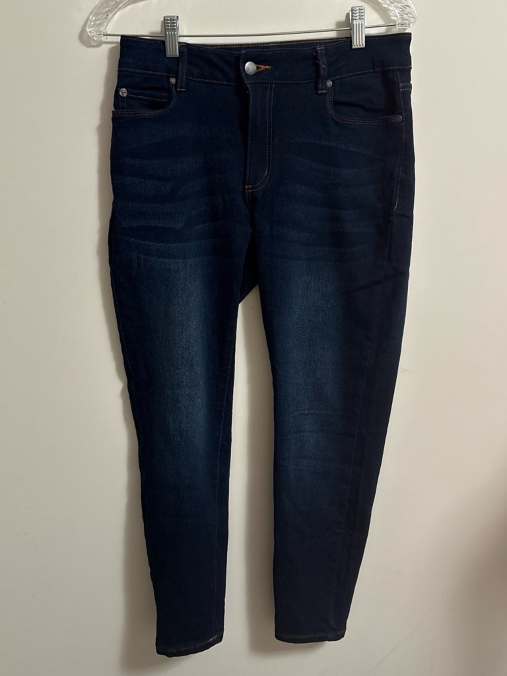 Tahari Women's Skinny Jeans in Dark Indigo Blue